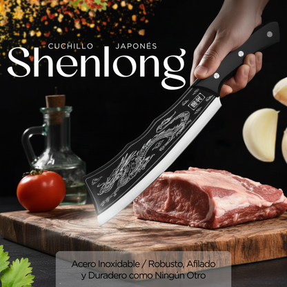 Cuchillo Japonés Shenlong™ de Acero Inoxidable / Robusto, Afilado y Duradero como Ningún Otro