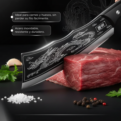 Cuchillo Japonés Shenlong™ de Acero Inoxidable / Robusto, Afilado y Duradero como Ningún Otro