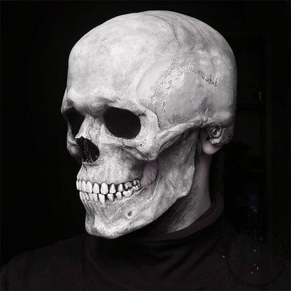 💀 Máscara de Calavera/Casco De Cabeza Completa Con Mandíbula Móvil 💀